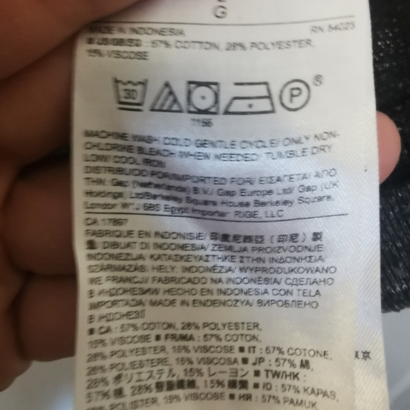 BANANA REPUBLIC | Dark grey marled hoodie with cross peek-a-boo back - Picture 5 of 5